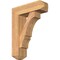 Ekena Millwork Balboa Craftsman Smooth Bracket w/ Offset Brace, Western Red Cedar, 7 1/2"W x 24"D x 32"H BKT0806X24X32BOA04SWR - alternate 1